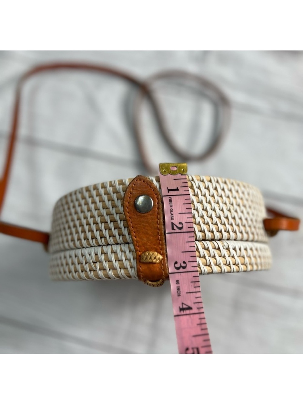 Rattan Canteen Crossbody Bag - Picture 7 of 7